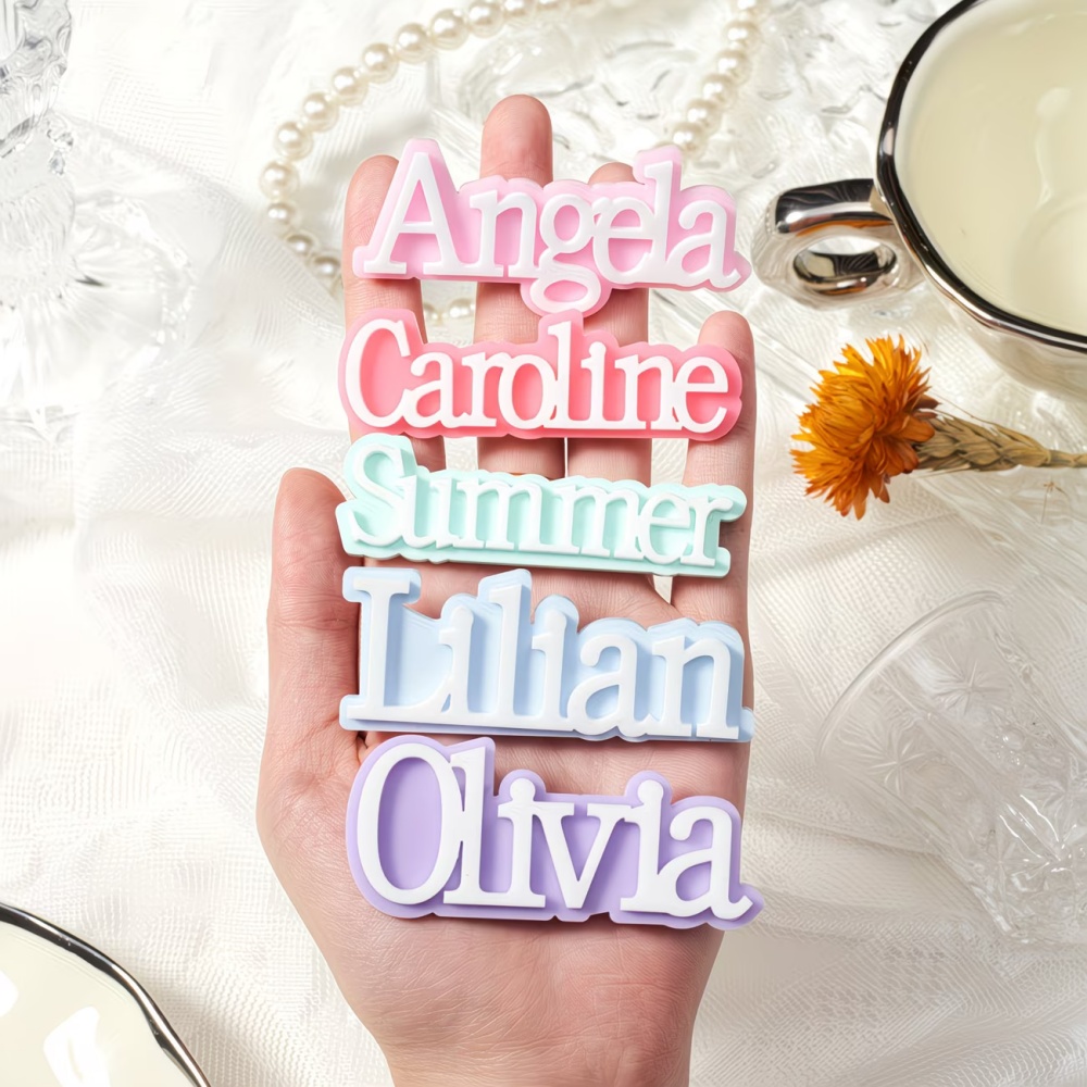 Embroidery Name - Broche con Nombre Personalizado, Selección de