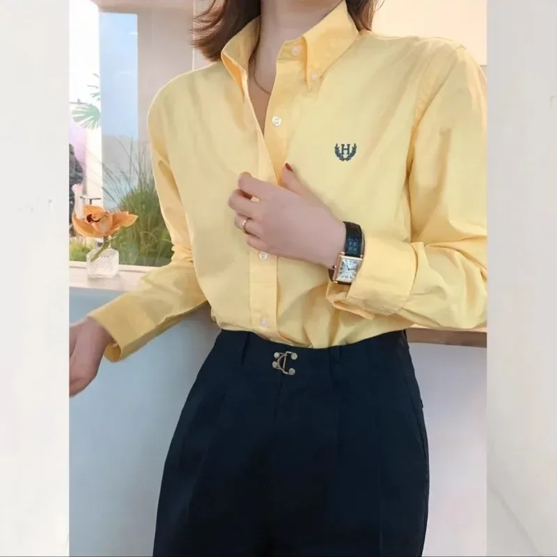 Embroidery Font - TPJB-Blusa de manga larga con bordado