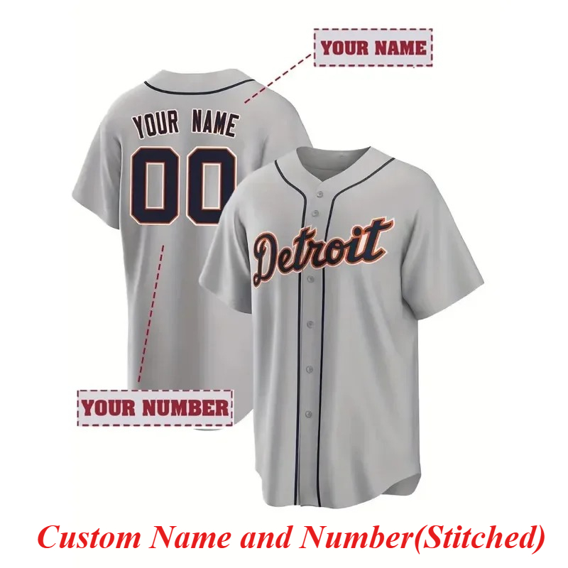 Embroidery Font - Camiseta de béisbol bordada con nombre