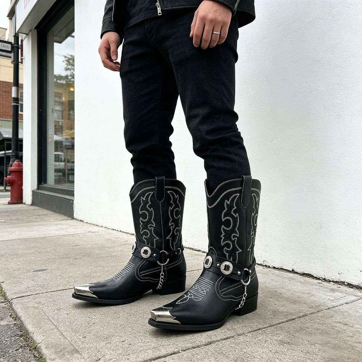 Botas de cuero estilo western  - Embroidery Ring reseña y precio