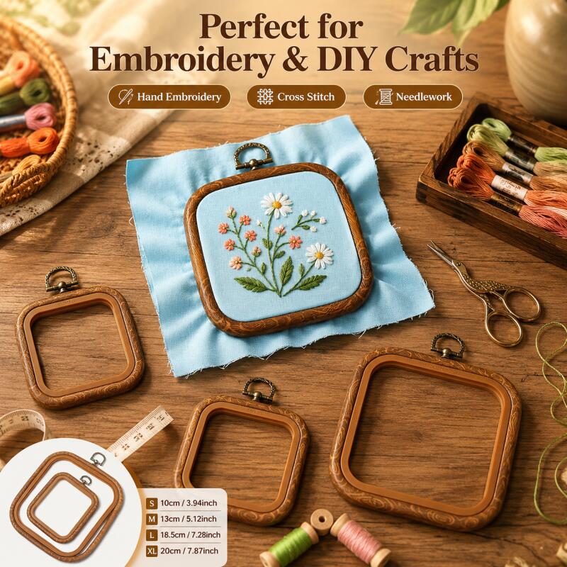 Aros Decorativos Cuadrados de  - Embroidery Hoop Square reseña y precio