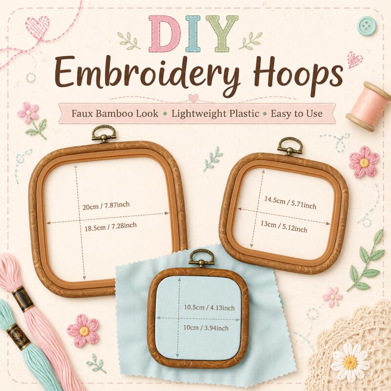 Aros Decorativos Cuadrados de  - Embroidery Hoop Square reseña y precio