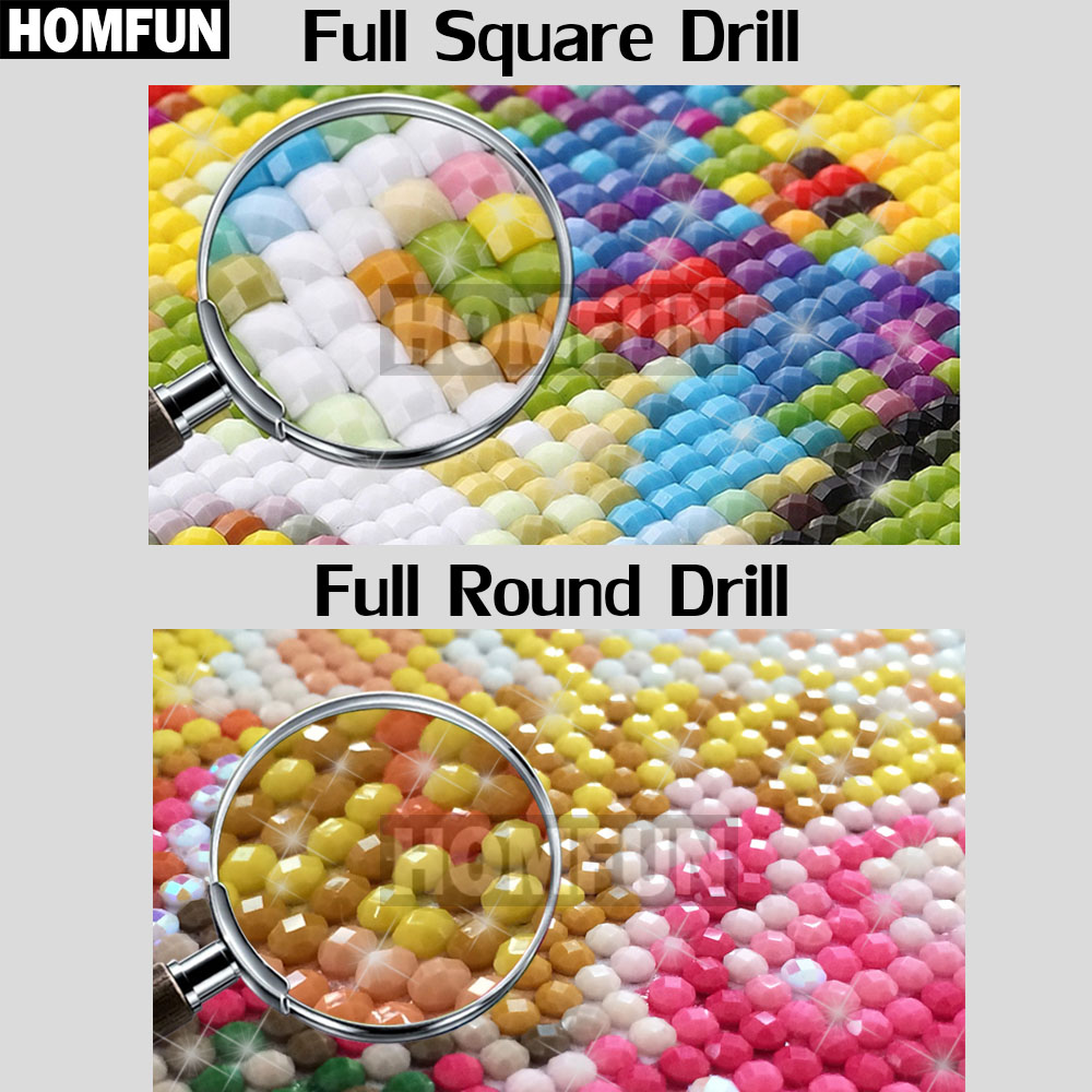 HOMFUN bordado completo de dia - Embroidery Roll Pattern reseña y precio
