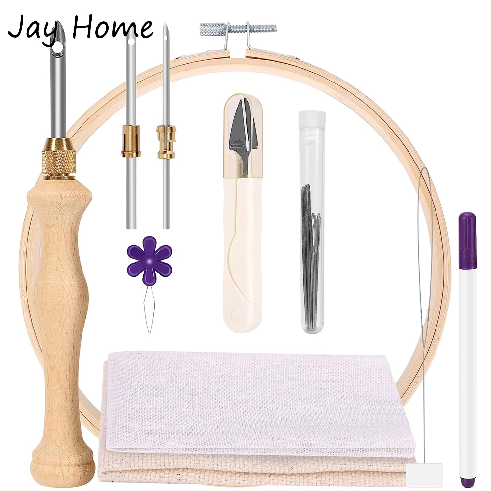 Kit de inicio de aguja perfora - Embroidery Hoop Square reseña y precio