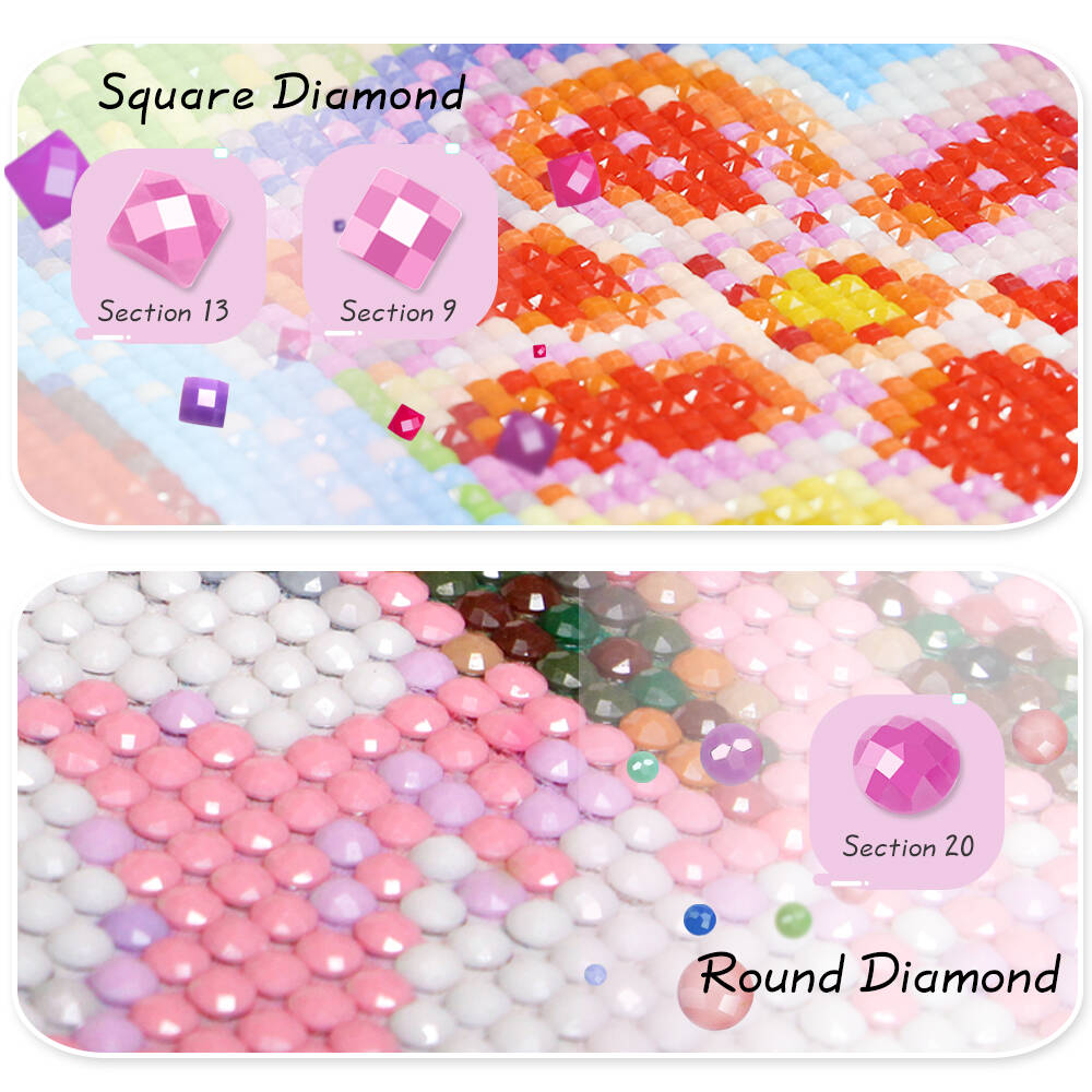 Huacan DIY pintura de diamante - Embroidery Hoop Square reseña y precio