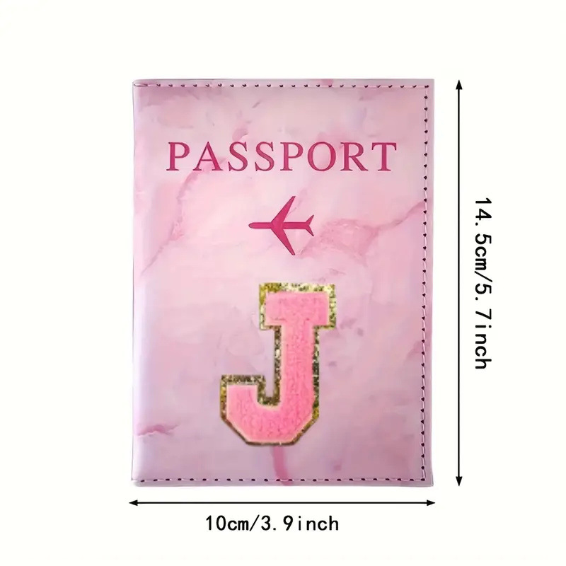 Porta Pasaportes de Cuero PU R - Embroidery Font reseña y precio
