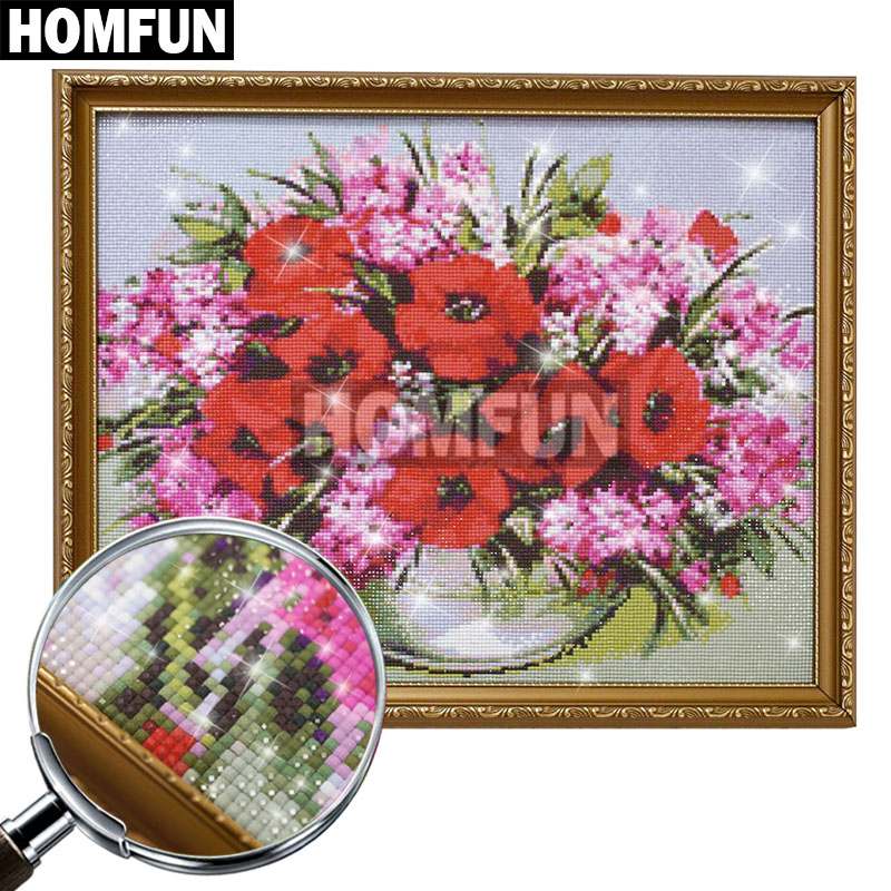 HOMFUN-Bordado de diamantes co - Embroidery Roll Pattern reseña y precio