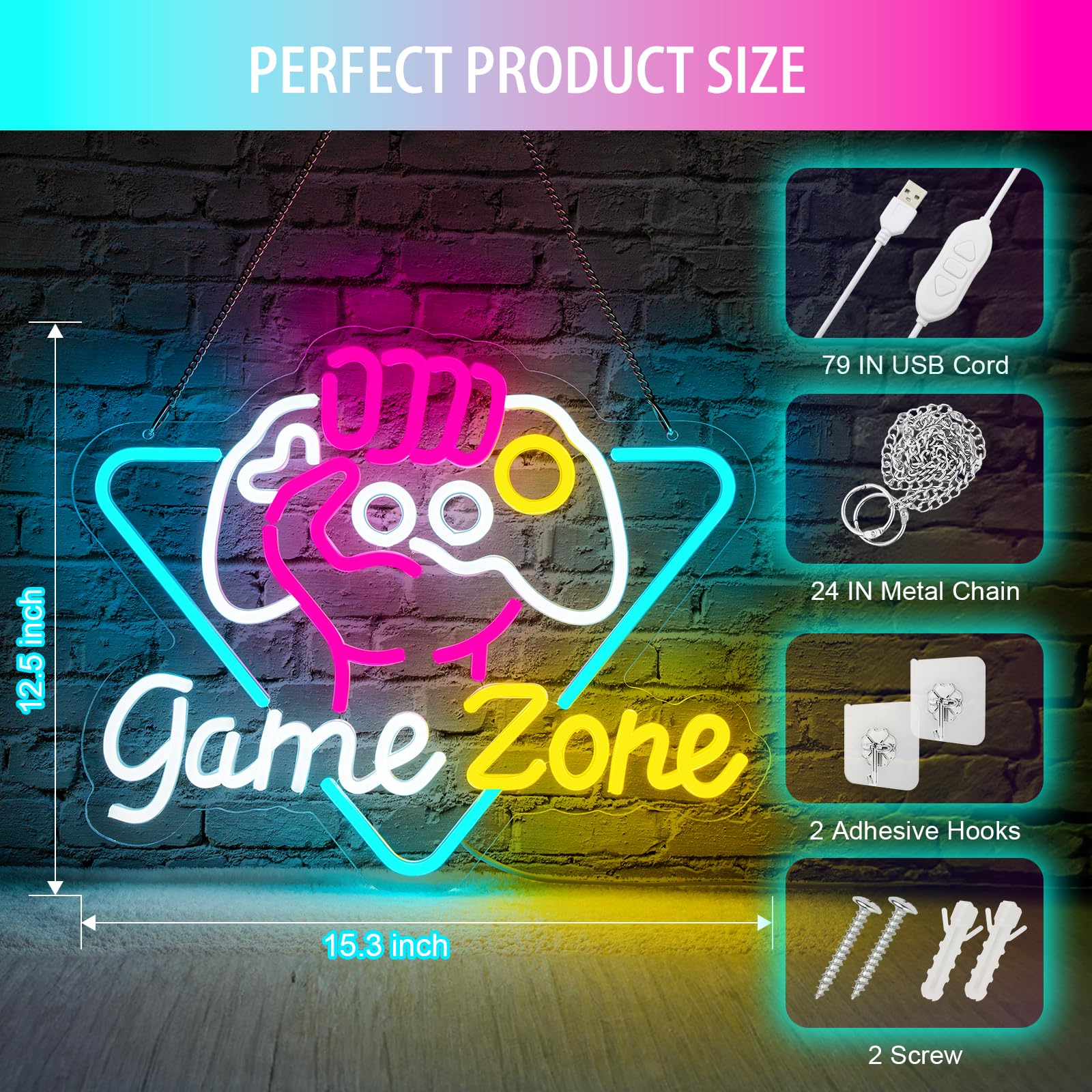 Juego Zome letrero de neón LED - Embroidery Studio reseña y precio