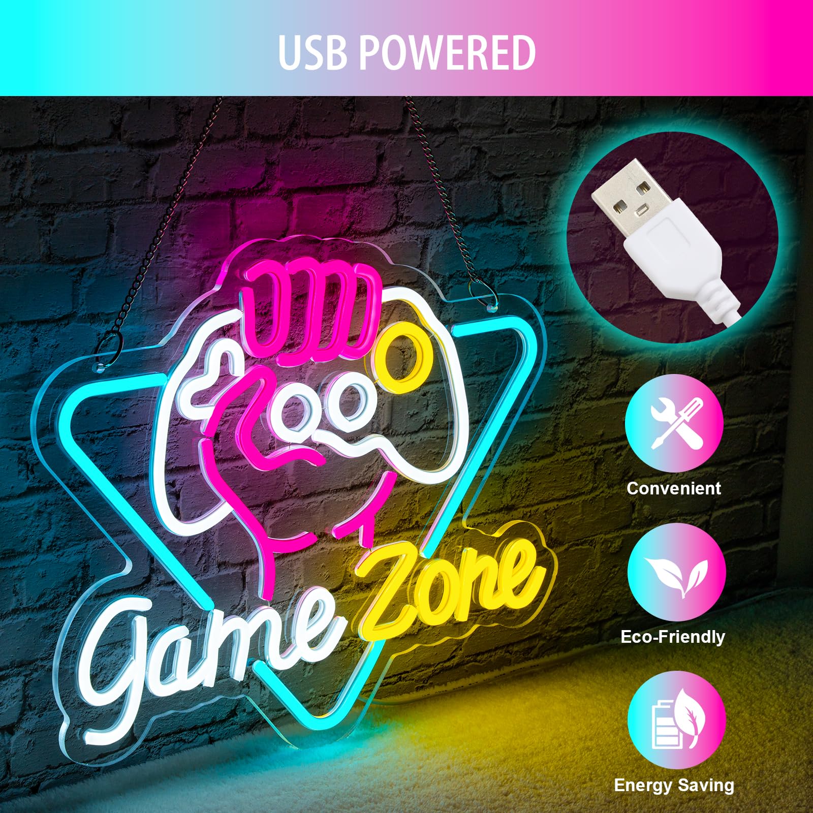 Juego Zome letrero de neón LED - Embroidery Studio reseña y precio