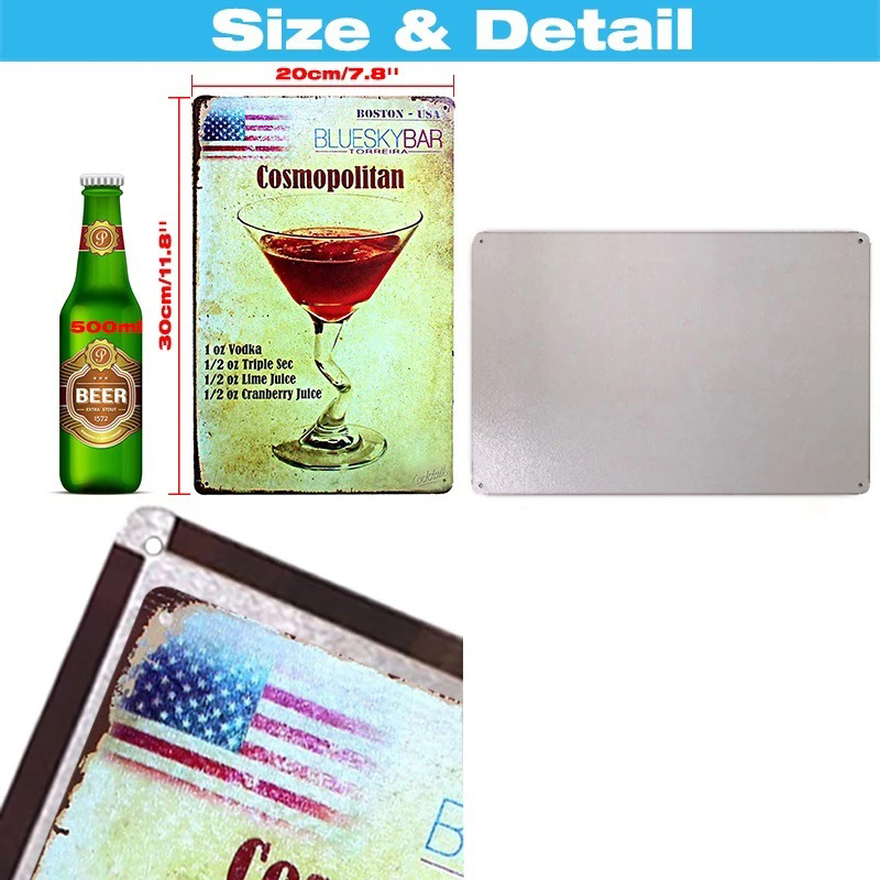 Póster de placa de Metal con v - Embroidery Studio reseña y precio