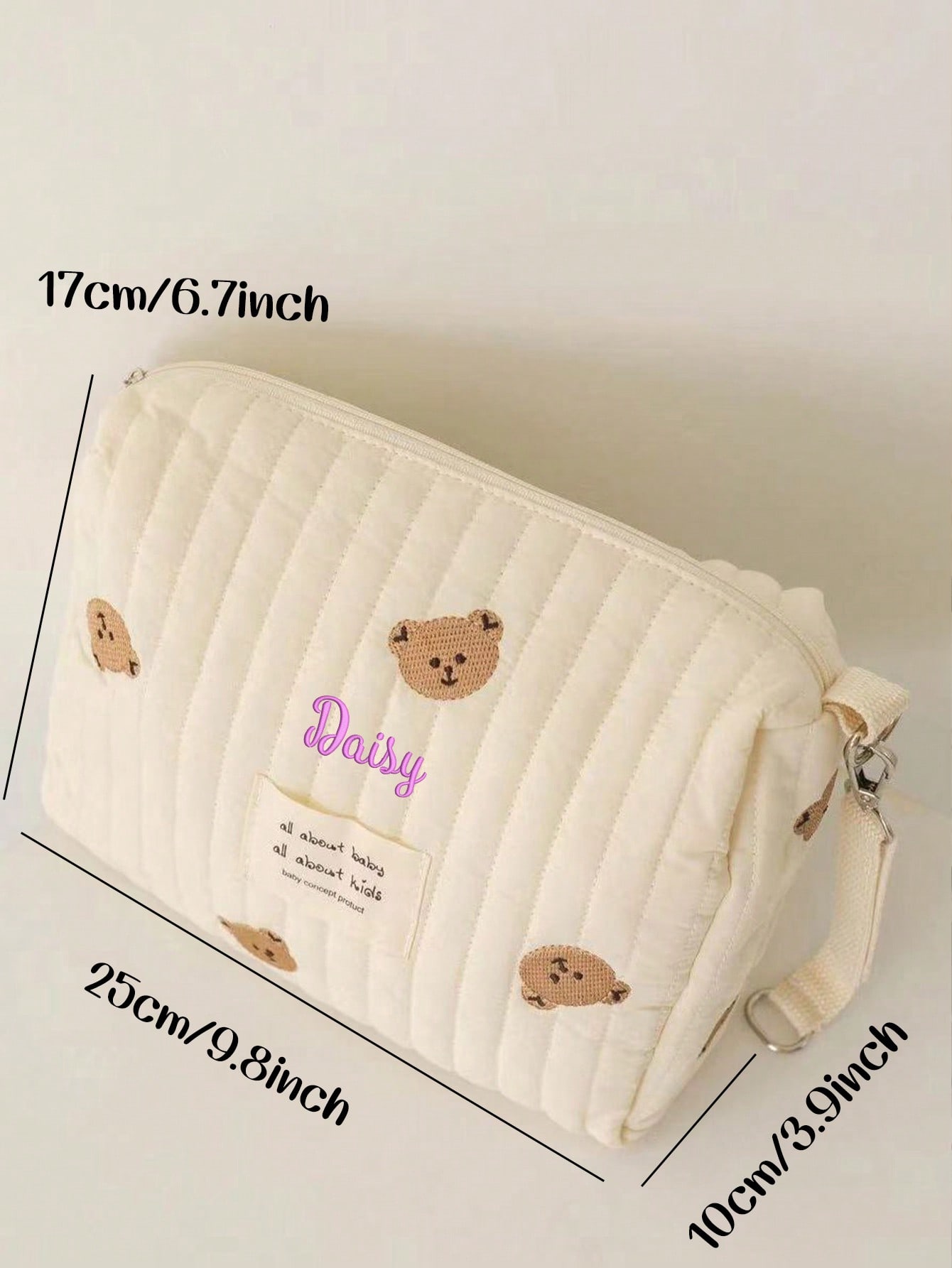 Bolsa de pañales para bebé con - Embroidery Name reseña y precio